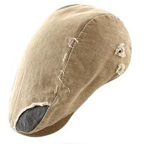 Boina Estilo Britânico Chapéu de Algodão Masculino Feminino Ajustável Moda Primavera Verão