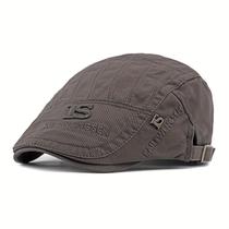 Boina Estilo Britânico Retro Tecido Texturizado Casual com Bordado Primavera/Verão