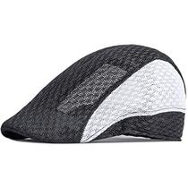 Boina Estilosa Italiana Casual Respirável Chapéu Unissex Moda Primavera-Verão Viseira Malha