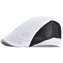 Boina Estilosa Italiana Casual Respirável Chapéu Unissex Moda Primavera-Verão Viseira Malha