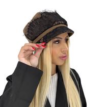 Boina Feminina Com Laço Em Renda Estilo Elegante Inverno