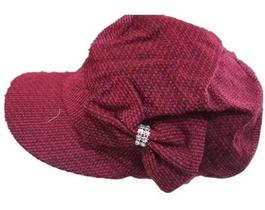 Boina Feminina Veludo Francesa Cobrir Cabelo Com Lacinho