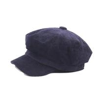 Boina Feminina Vintage Estilo Newsboy Octogonal Chapéu De Pintor Outono Inverno