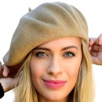Boina Francesa Feltro Inverno Gorro Ajustável Várias Cores
