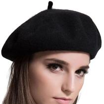 Boina Francesa Feltro Inverno Gorro Ajustável Várias Cores