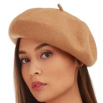Boina Francesa Feltro Inverno Gorro Ajustável Várias Cores