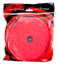 Boina hex espuma 6 roto orbital vermelha super lustro Boina hex espuma 6 roto orbital vermelha super lustro