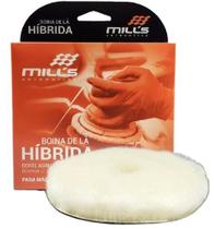 Boina Hibrida Branca 3"corte agressivo p/ Roto Orbital Mills