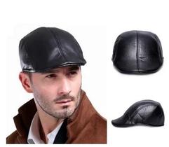 Boina Italiana Gorro Moda Estilo Inverno Italiana Preta Lisa material ecológico Boina Italiana Gorro Moda Estilo Inverno Italiana Preta Lisa material ecológico