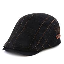 Boina Italiana Masculina com Detalhe de Linhas Estilo Casual