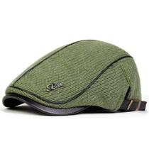 Boina Italiana Masculina de Tricô Estilo Clássico Liso Basico Ajustável