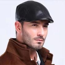 Boina Italiana Moda Estilo Inverno Italiana Preta Lisa material sintético Boina Italiana Moda Estilo Inverno Italiana Preta Lisa material sintético