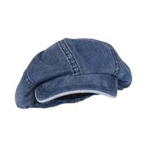 Boina Jeans de Algodão Unissex - Chapéu Vintage Octogonal para Outono