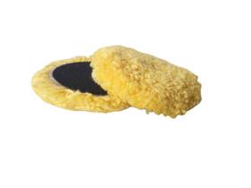 Boina lã polimento 4 polegadas grossa amarela