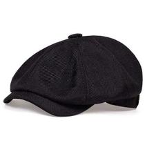 Boina Luke Sports Estilo Retrô Italiana Algodão Premium - Preto
