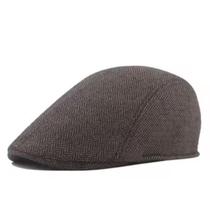 Boina Masculina Italiana Chapéu Outono Inverno Shelby Peaky Cor:Marrom B1