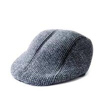 Boina masculino estilo italiano algodão forrado adulto moda dos celebridade estiloso