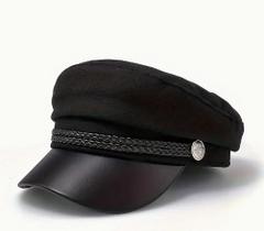 Boina Militar Vintage Chapéu Quepe Estilo Britãnico Retrô Boina Militar Vintage Chapéu Quepe Estilo Britãnico Retrô