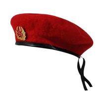Boina Octogonal Unissex De Lã Quente Ajustável, Gorro Moderno De Cor Pura Para Outono/Inverno