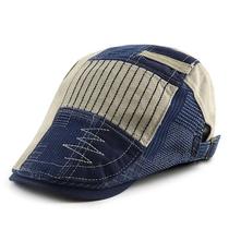 Boina plana para homens e mulheres, viseira casual de jornaleiro, boné ajustável, Boina plana para homens e mulheres, viseira casual de jornaleiro, boné ajustável,