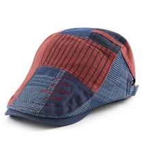 Boina plana para homens e mulheres, viseira casual de jornaleiro, boné ajustável, Boina plana para homens e mulheres, viseira casual de jornaleiro, boné ajustável,