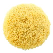 Boina Polimento Lã 8" Amarela tiras autocolantes Face Única Refino Boina Polimento Lã 8" Amarela tiras autocolantes Face Única Refino