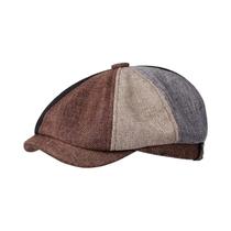 Boina Retrô Masculina Estilo Peaky Blinders, Boné Octogonal Unissex Para Primavera E Outono