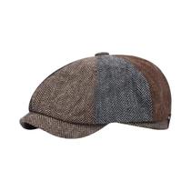 Boina Retrô Masculina Estilo Peaky Blinders, Boné Octogonal Unissex Para Primavera E Outono