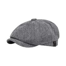 Boina Retrô Masculina Estilo Peaky Blinders, Boné Octogonal Unissex Para Primavera E Outono