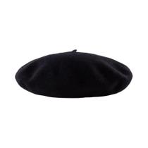 Boina Rosa De Lã E Caxemira Para Mulheres, Gorro Vintage Sólido De Inverno, Boné De Pintor Feminino