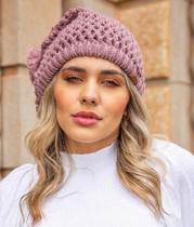 Boina Trança Touca Beanie Caída Feminina Lã Inverno - Várias Cores - Produto fabricado no Brasil