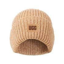 Boina UGG de Tricô Grossa para Meninas - Cor Camelo