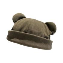 Boina Unissex com Orelhas de Gato - Chapéu de Inverno em Cor Sólida