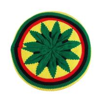 Boina Unissex Multicolorida De Tricô Com Listras Estilo Hip Hop, Chapéu Jamaicano Reggae Para