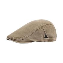 Boina Unissex Vintage De Algodão Com Aba Reta Ajustável Boné Casual Retrô Estilo Newsboy Para