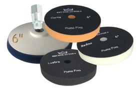 Boinas Espuma 6 Polegadas Corte Refino Lustro C Suporte Rei