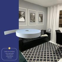 Boiserie Moldura Roda Meio Eva Autoadesivo e Flexível Júpiter 2,5cm x 5mm + Gabarito