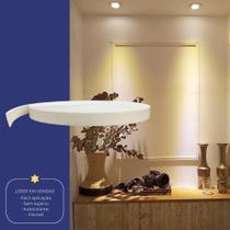 Boiserie Moldura Roda Meio Eva Autoadesivo e Flexível Orion 3,5cm x 5mm + Gabarito