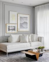 Boiserie Rodameio 10 metros x 4cm Branco Poliestireno