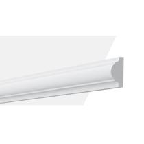 Boiserie Rodameio De Poliestireno 240x3,5cm Branco