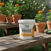 Bokashi fertilizante adubo orgânico farelado para Flores Gold Plant