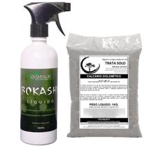 Bokashi Spray Fertilizante Adubo Foliar Natural + Calcário