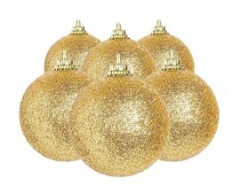 Bola 5 Ouro c/ Glitter c/6 4822 Sonatal