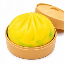Bola antiestresse em formato de dumpling met-edianger 8,5 cm Bola antiestresse em formato de dumpling met-edianger 8,5 cm