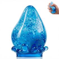 Bola Antiestresse em Formato de Gota, Squishy Macio Azul
