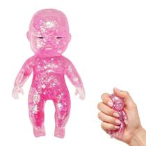 Bola Antiestresse MUSICRAB Glitter Sugar Squishy Rosa