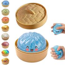 Bola Antiestresse Squishy Brilhante em Formato de Dumpling Lyercw
