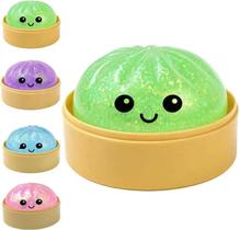 Bola Antiestresse Squishy de Bolinho com Glitter Ltrueona Verde Bola Antiestresse Squishy de Bolinho com Glitter Ltrueona Verde