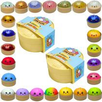 Bola Antiestresse Squishy WPQO de Bolinho 10 cm com Glitter, 2 un. Bola Antiestresse Squishy WPQO de Bolinho 10 cm com Glitter, 2 un.