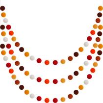Bola arco-íris de feltro de lã Garland WILLBOND 2m 24 bolas